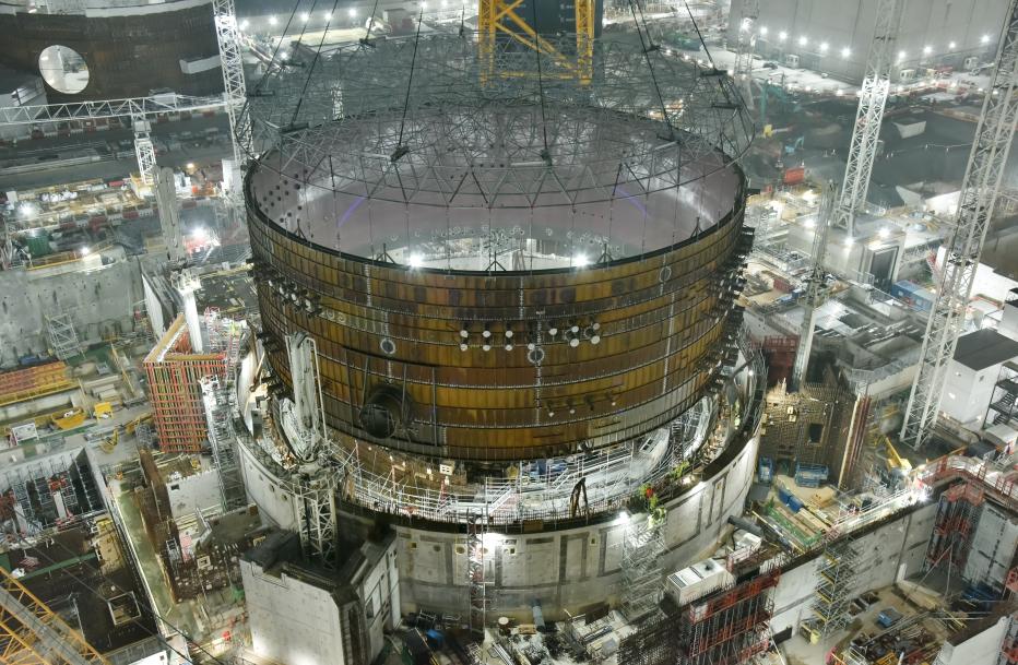 Construction work at Hinkley Point C